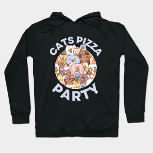 Cats Pizza party Hoodie